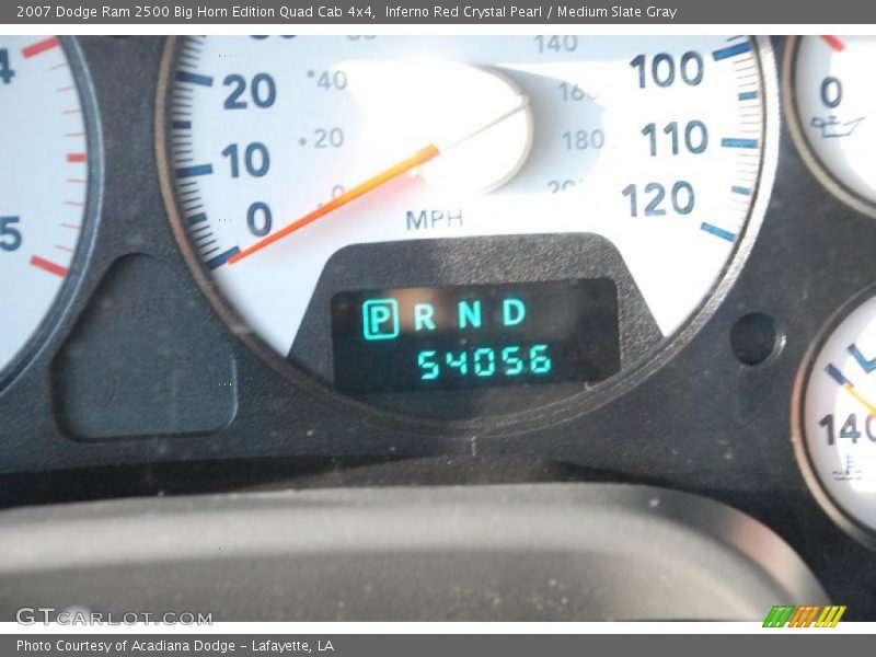 Inferno Red Crystal Pearl / Medium Slate Gray 2007 Dodge Ram 2500 Big Horn Edition Quad Cab 4x4