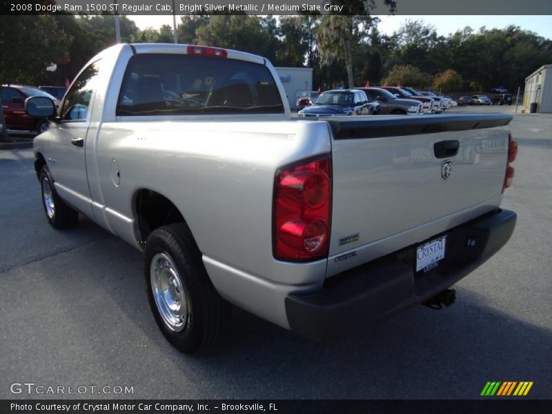 Bright Silver Metallic / Medium Slate Gray 2008 Dodge Ram 1500 ST Regular Cab