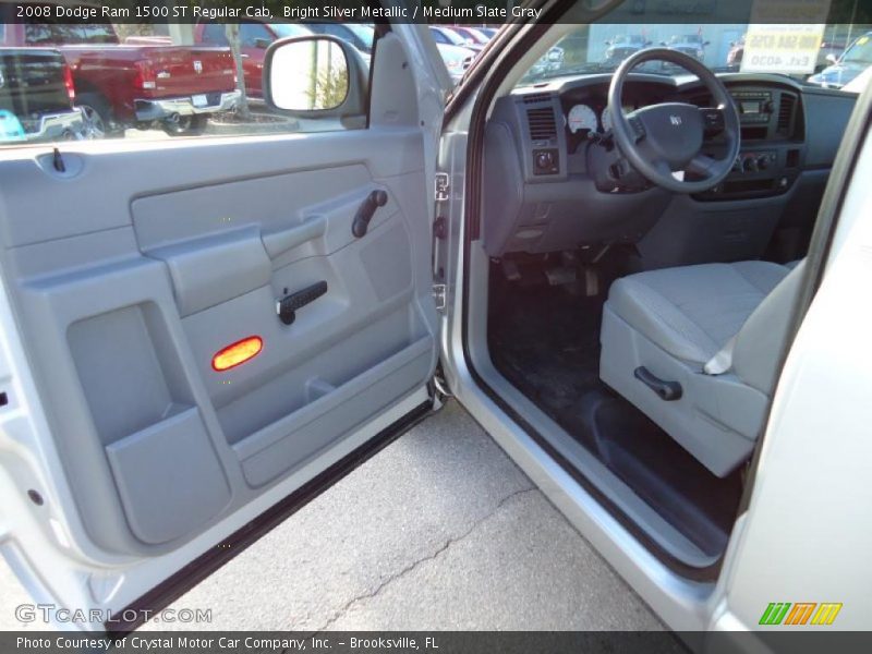 Bright Silver Metallic / Medium Slate Gray 2008 Dodge Ram 1500 ST Regular Cab