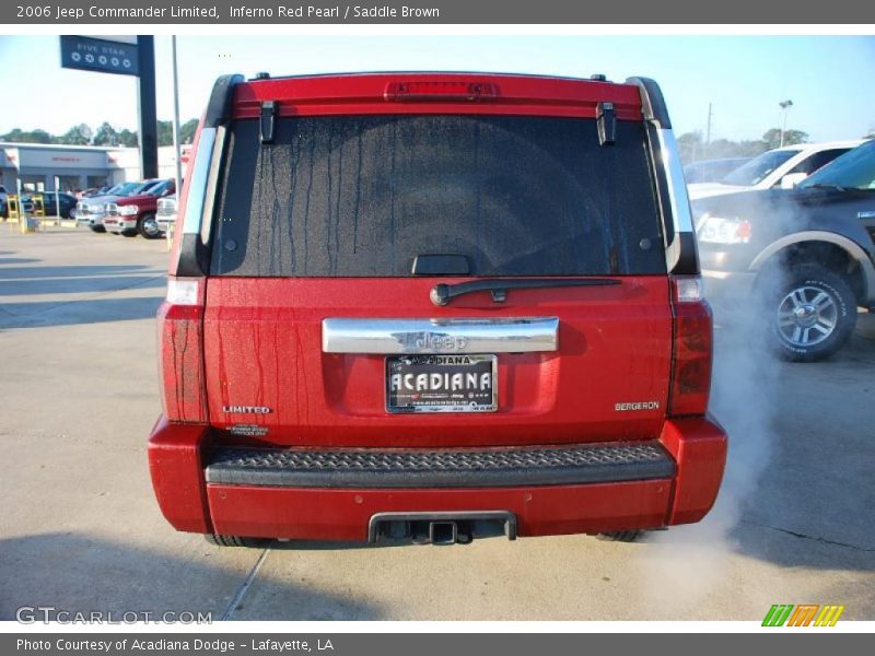 Inferno Red Pearl / Saddle Brown 2006 Jeep Commander Limited