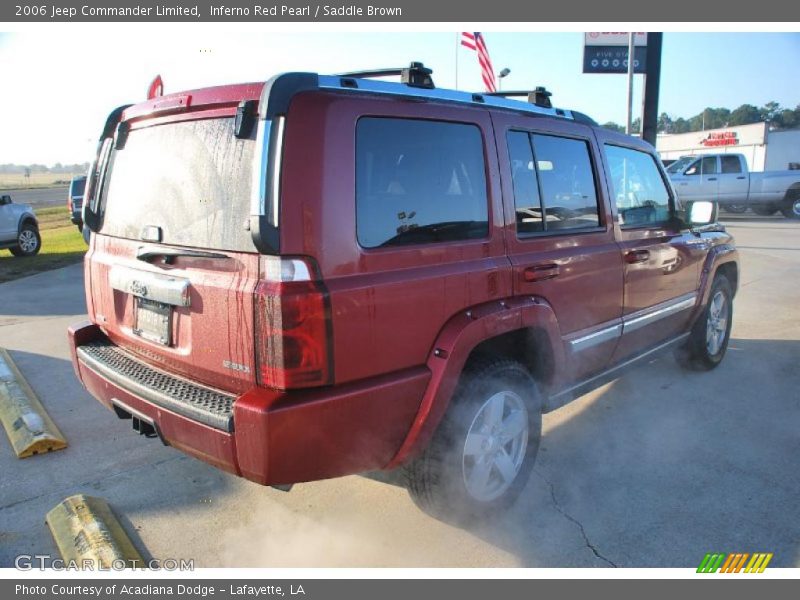 Inferno Red Pearl / Saddle Brown 2006 Jeep Commander Limited
