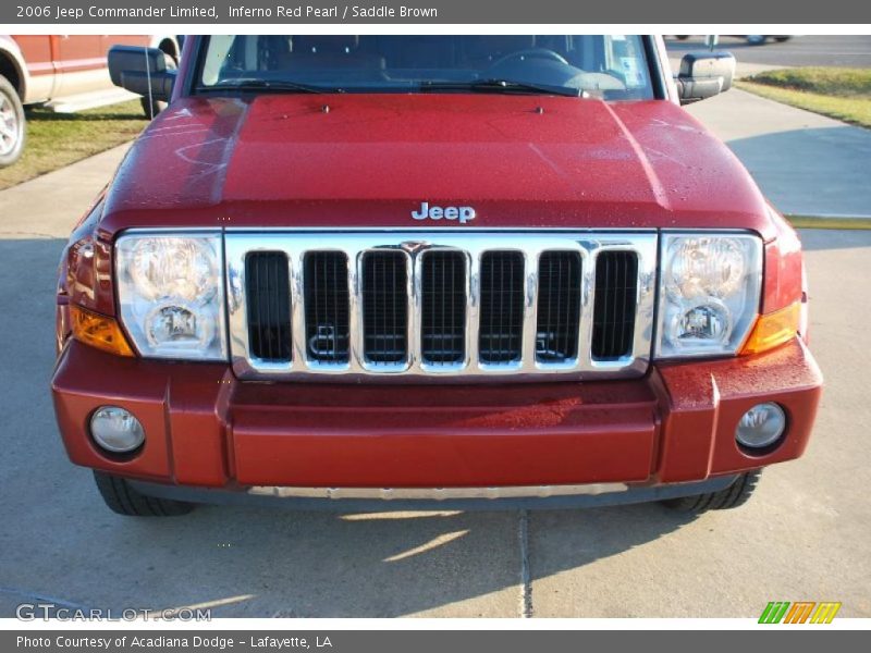 Inferno Red Pearl / Saddle Brown 2006 Jeep Commander Limited