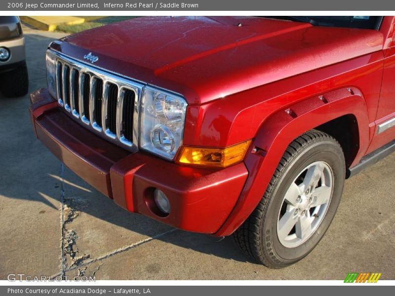 Inferno Red Pearl / Saddle Brown 2006 Jeep Commander Limited