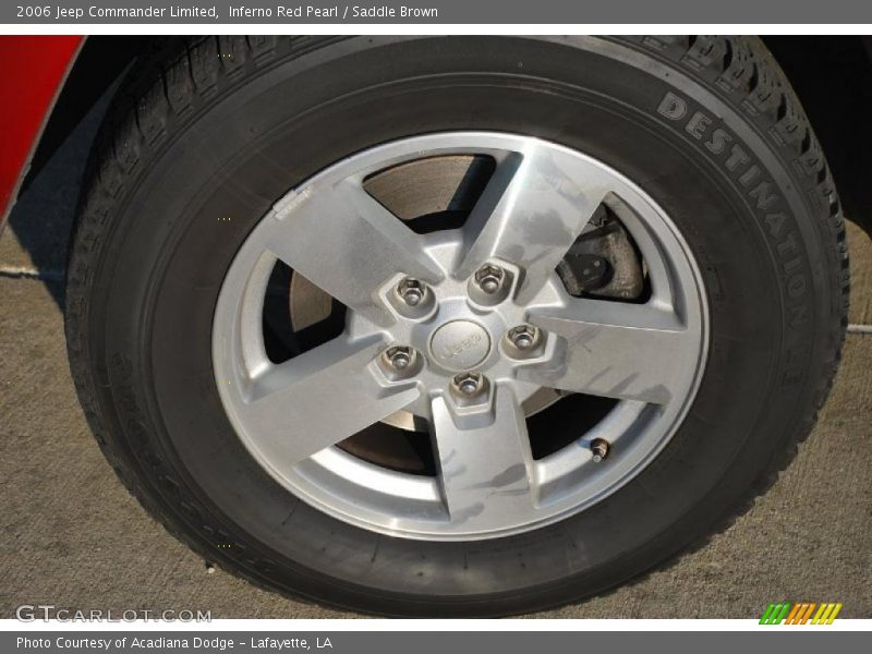 Inferno Red Pearl / Saddle Brown 2006 Jeep Commander Limited