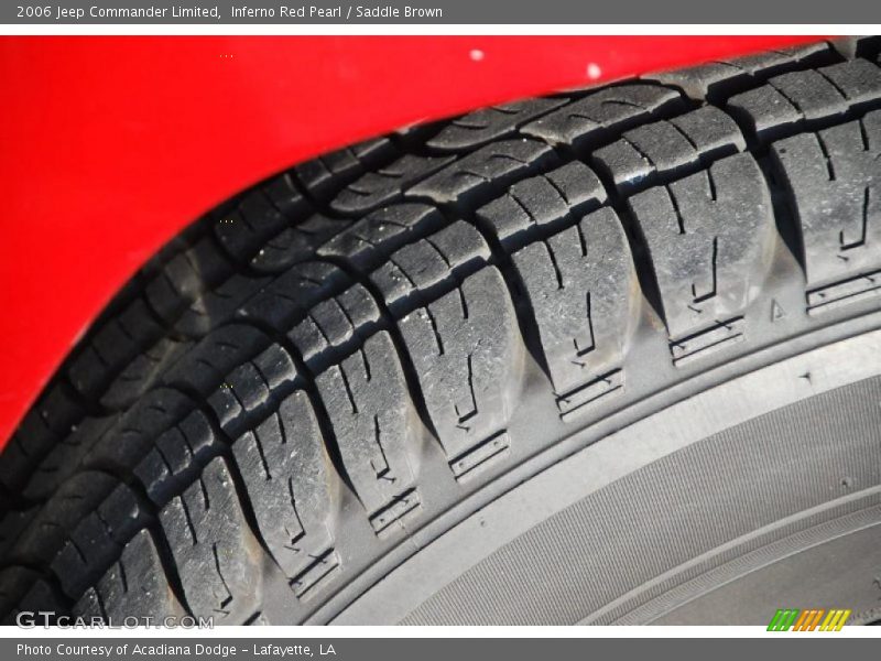 Inferno Red Pearl / Saddle Brown 2006 Jeep Commander Limited