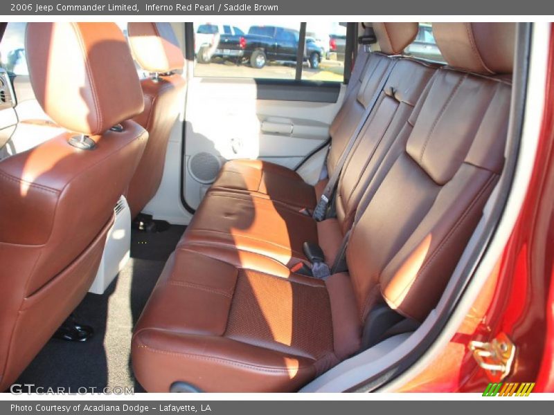 Inferno Red Pearl / Saddle Brown 2006 Jeep Commander Limited