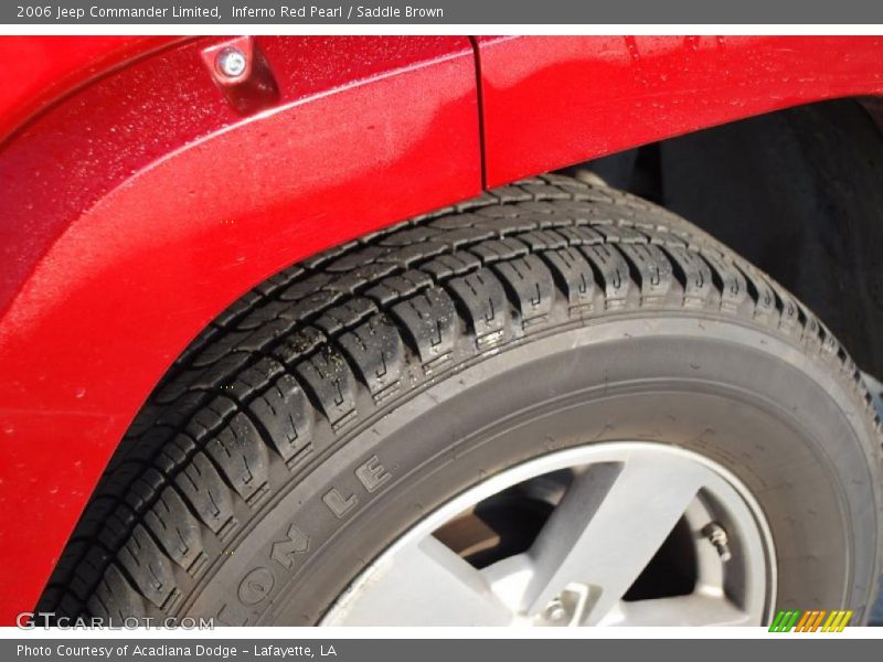 Inferno Red Pearl / Saddle Brown 2006 Jeep Commander Limited