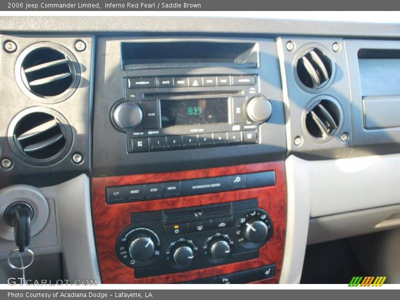Inferno Red Pearl / Saddle Brown 2006 Jeep Commander Limited
