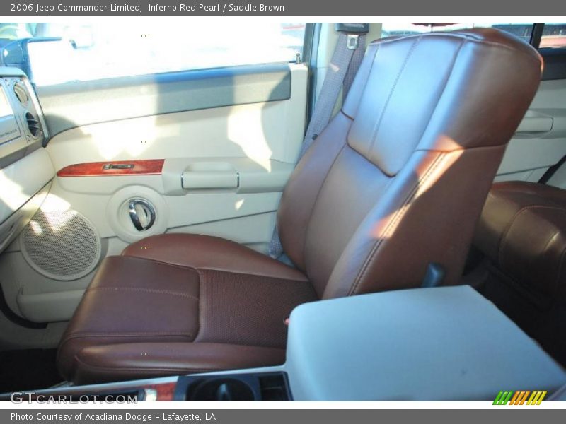Inferno Red Pearl / Saddle Brown 2006 Jeep Commander Limited