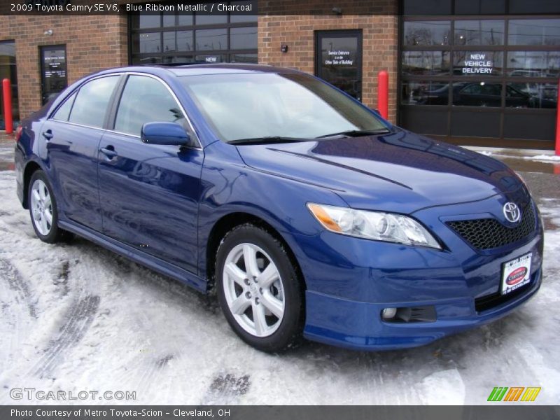 Blue Ribbon Metallic / Charcoal 2009 Toyota Camry SE V6