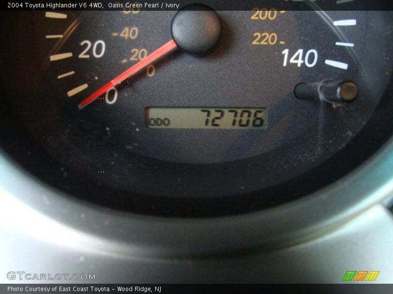 Oasis Green Pearl / Ivory 2004 Toyota Highlander V6 4WD