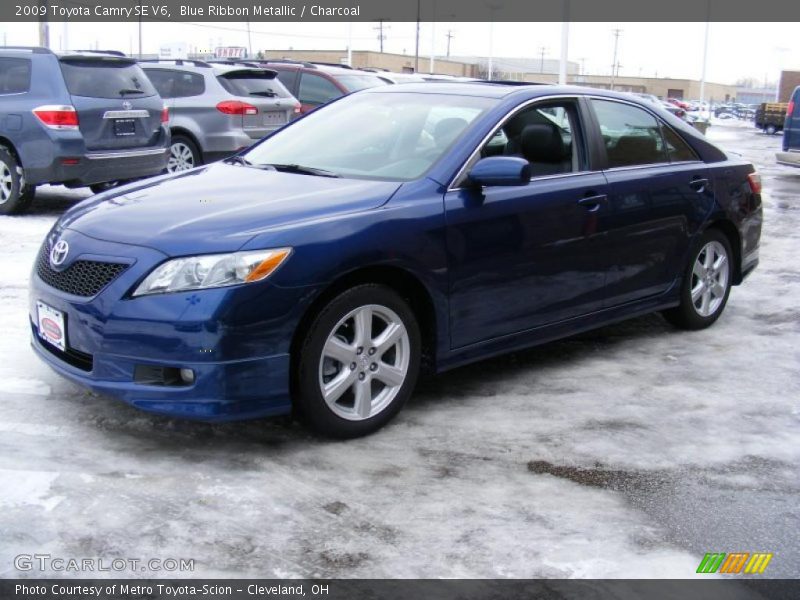Blue Ribbon Metallic / Charcoal 2009 Toyota Camry SE V6