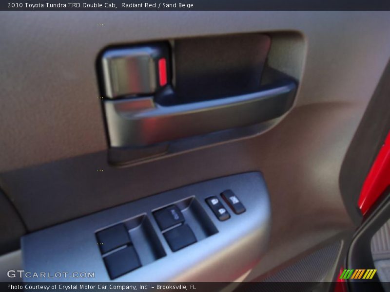 Radiant Red / Sand Beige 2010 Toyota Tundra TRD Double Cab