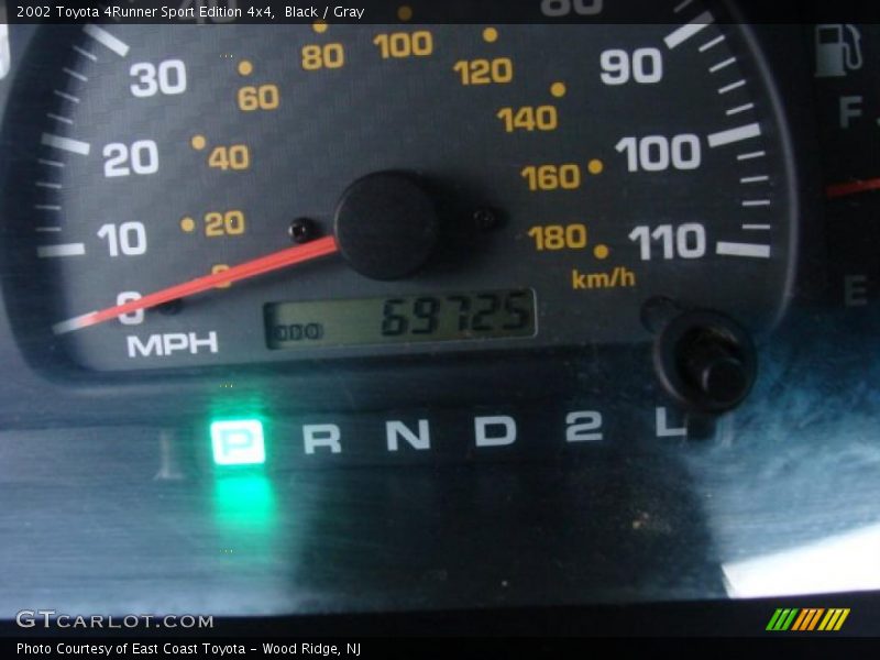 Black / Gray 2002 Toyota 4Runner Sport Edition 4x4