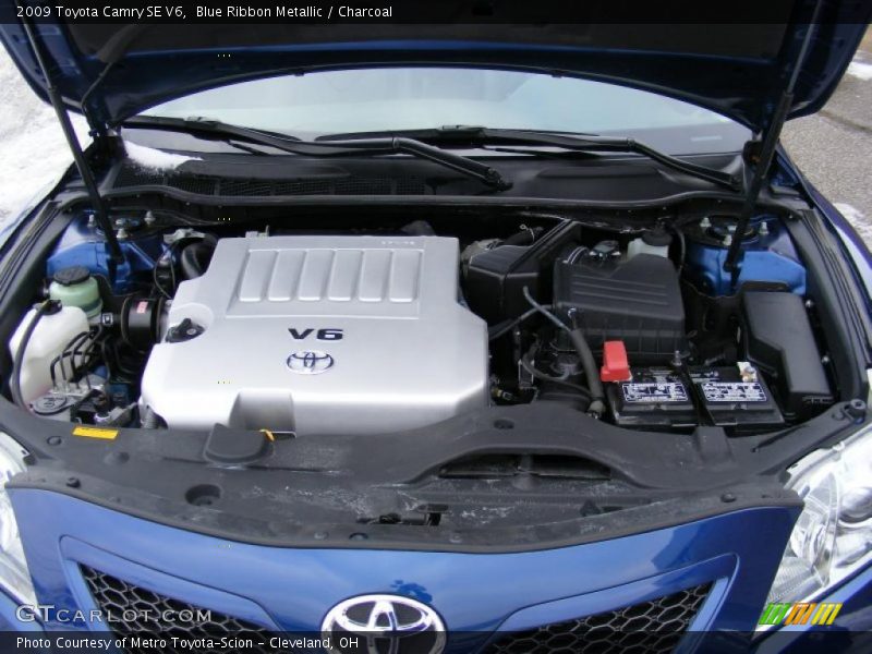 Blue Ribbon Metallic / Charcoal 2009 Toyota Camry SE V6