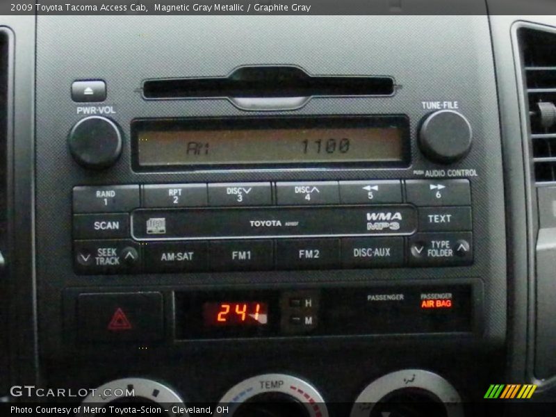 Controls of 2009 Tacoma Access Cab