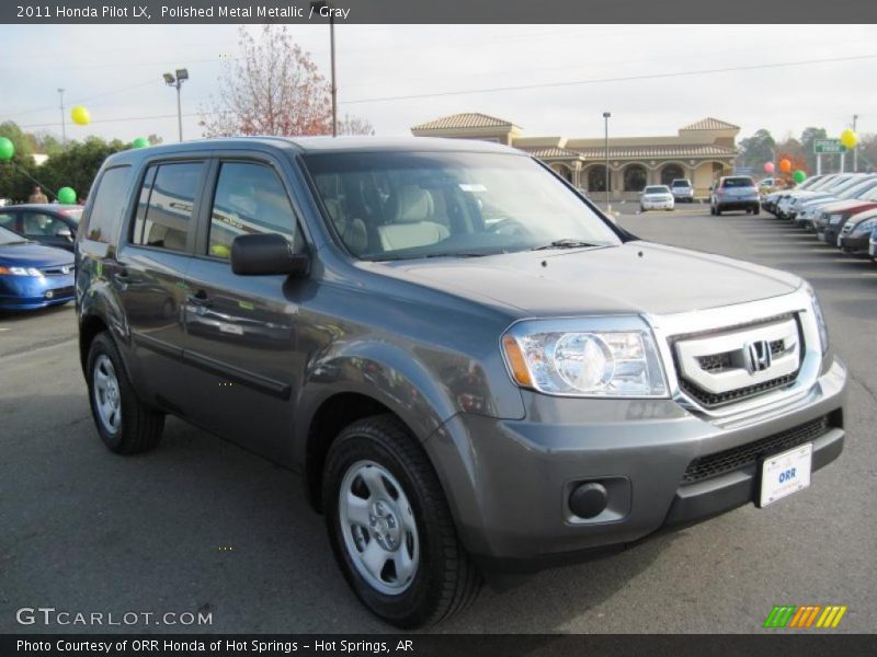 Polished Metal Metallic / Gray 2011 Honda Pilot LX