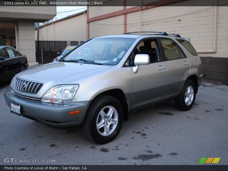 Millennium Silver Metallic / Black 2001 Lexus RX 300 AWD