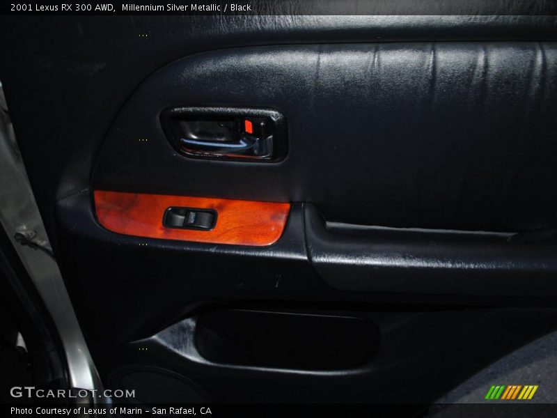 Millennium Silver Metallic / Black 2001 Lexus RX 300 AWD
