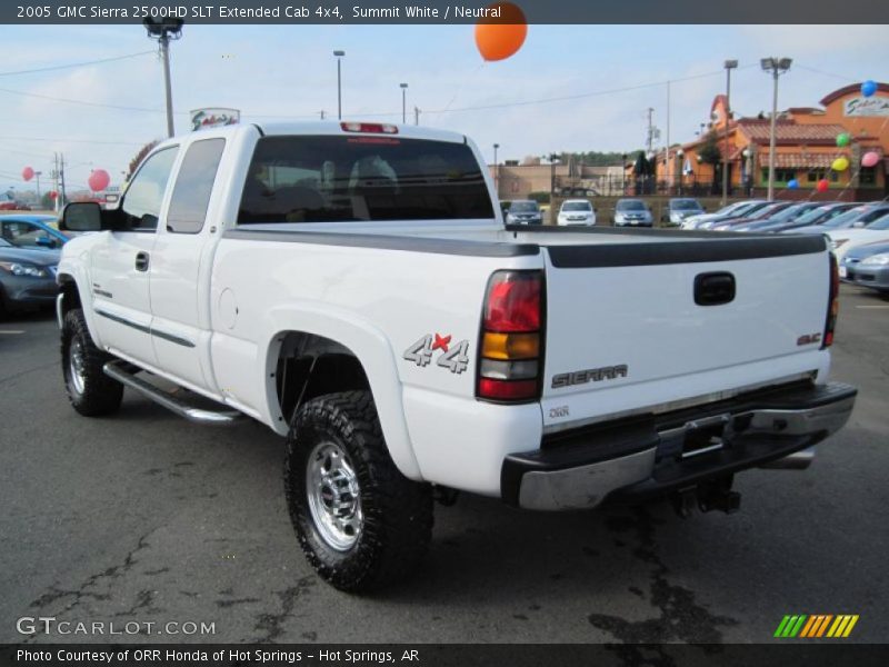 Summit White / Neutral 2005 GMC Sierra 2500HD SLT Extended Cab 4x4