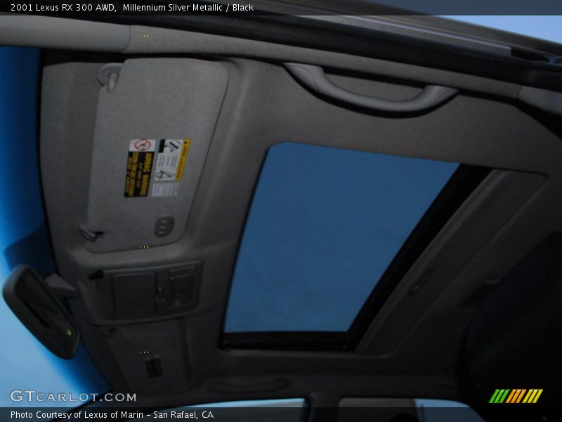 Millennium Silver Metallic / Black 2001 Lexus RX 300 AWD