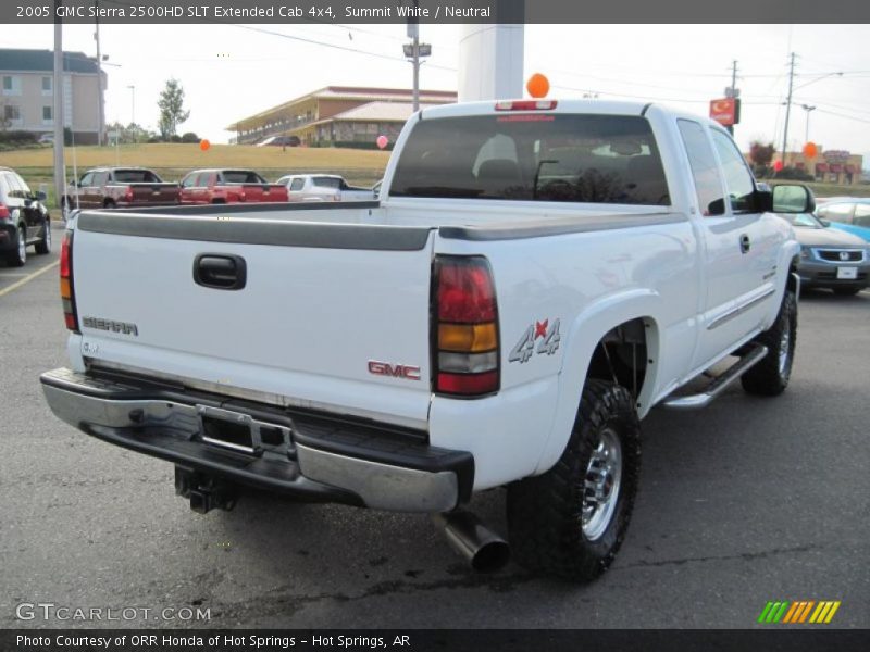 Summit White / Neutral 2005 GMC Sierra 2500HD SLT Extended Cab 4x4