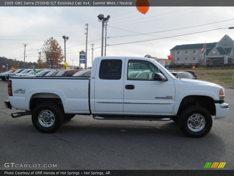 Summit White / Neutral 2005 GMC Sierra 2500HD SLT Extended Cab 4x4