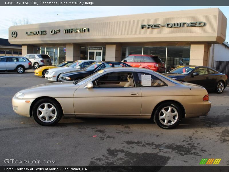 Sandstone Beige Metallic / Beige 1996 Lexus SC 300