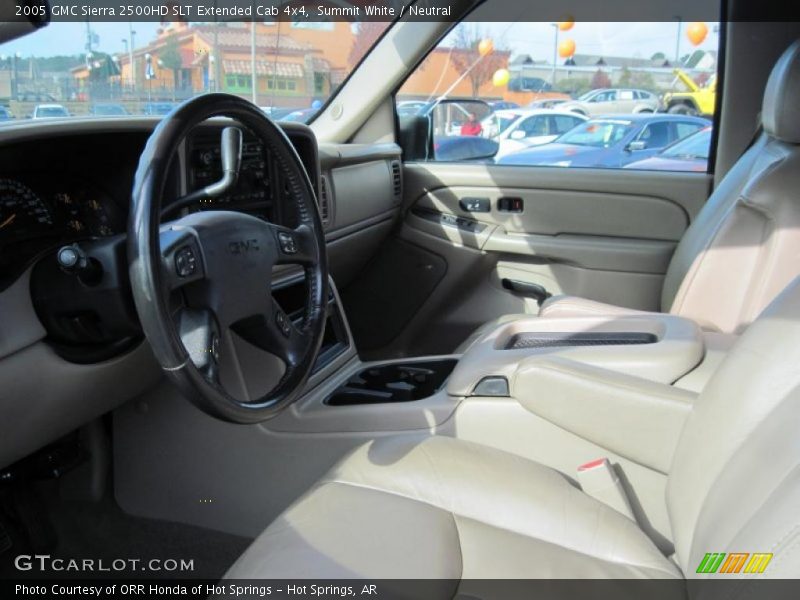 Summit White / Neutral 2005 GMC Sierra 2500HD SLT Extended Cab 4x4