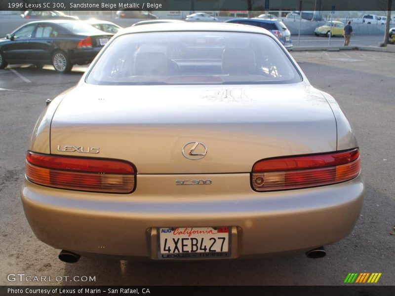 Sandstone Beige Metallic / Beige 1996 Lexus SC 300