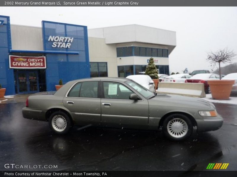 Spruce Green Metallic / Light Graphite Grey 2002 Mercury Grand Marquis LS