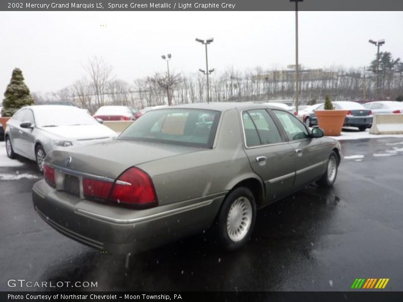 Spruce Green Metallic / Light Graphite Grey 2002 Mercury Grand Marquis LS