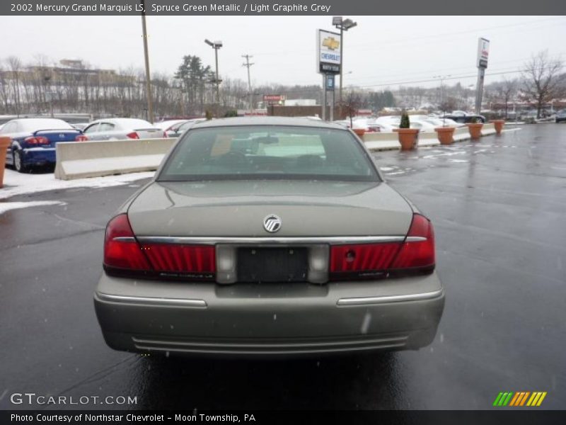 Spruce Green Metallic / Light Graphite Grey 2002 Mercury Grand Marquis LS