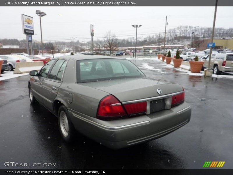Spruce Green Metallic / Light Graphite Grey 2002 Mercury Grand Marquis LS