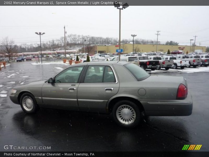Spruce Green Metallic / Light Graphite Grey 2002 Mercury Grand Marquis LS