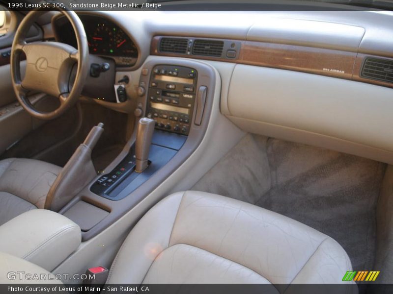 Sandstone Beige Metallic / Beige 1996 Lexus SC 300