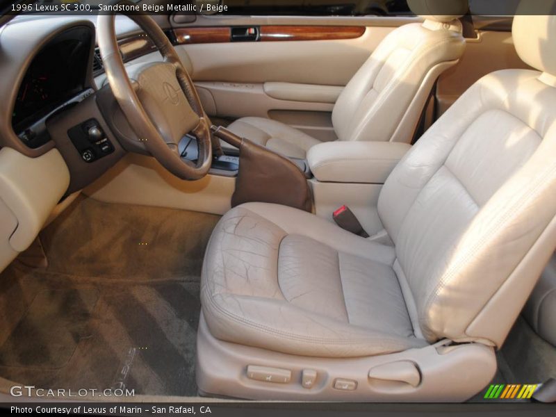 Sandstone Beige Metallic / Beige 1996 Lexus SC 300