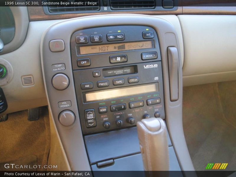 Sandstone Beige Metallic / Beige 1996 Lexus SC 300