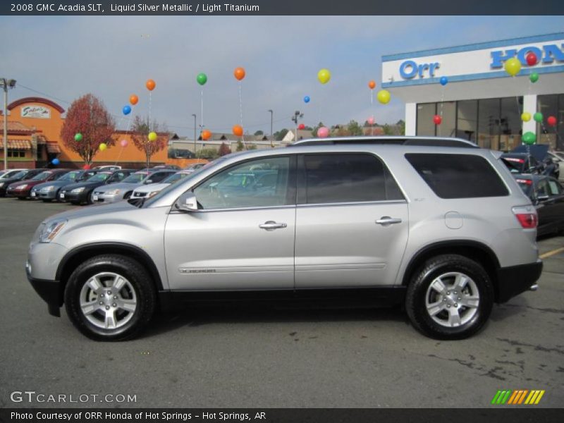 Liquid Silver Metallic / Light Titanium 2008 GMC Acadia SLT