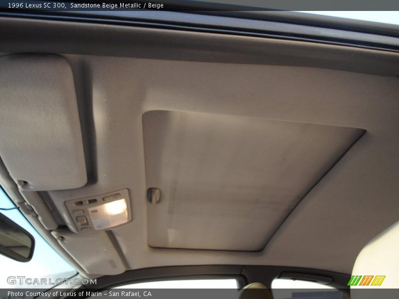 Sandstone Beige Metallic / Beige 1996 Lexus SC 300