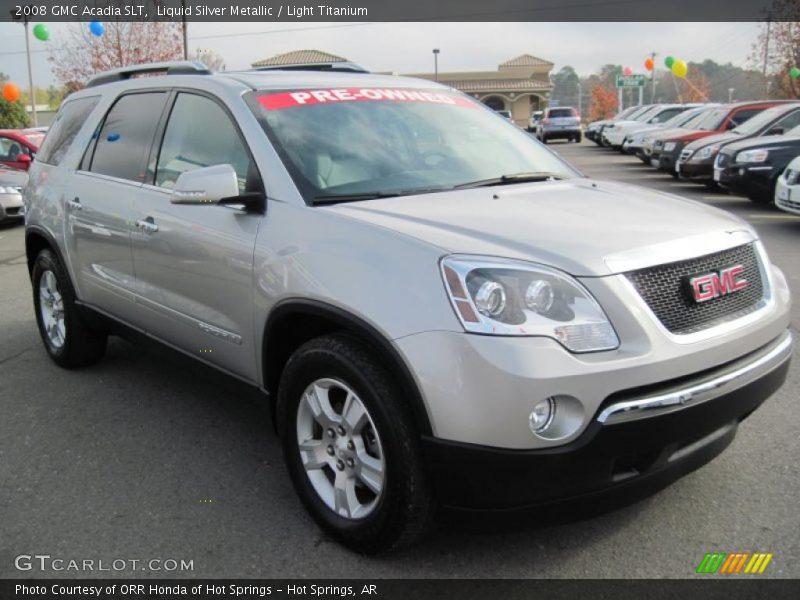 Liquid Silver Metallic / Light Titanium 2008 GMC Acadia SLT