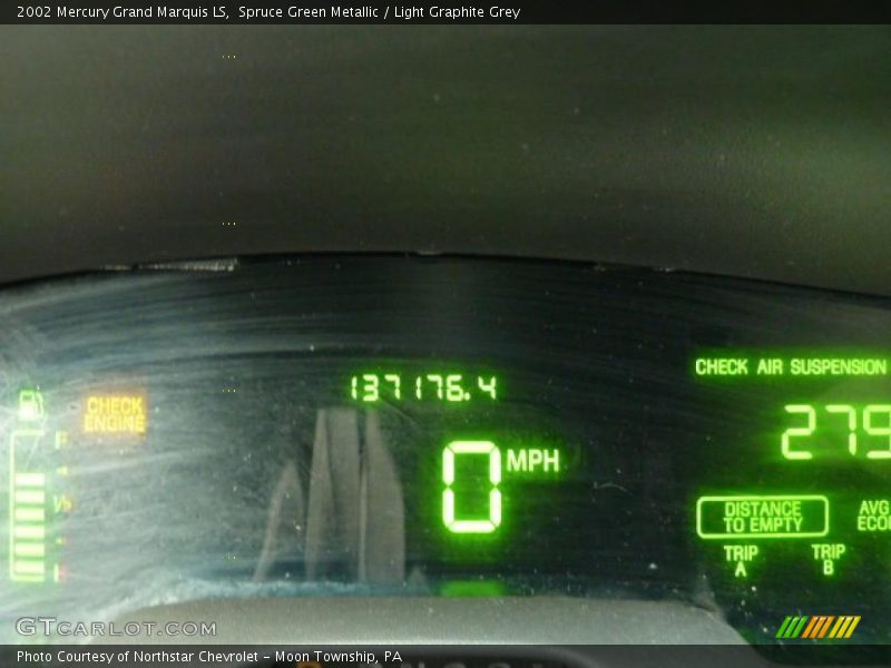 Spruce Green Metallic / Light Graphite Grey 2002 Mercury Grand Marquis LS
