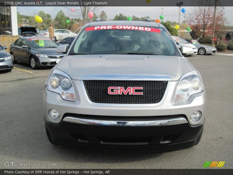 Liquid Silver Metallic / Light Titanium 2008 GMC Acadia SLT