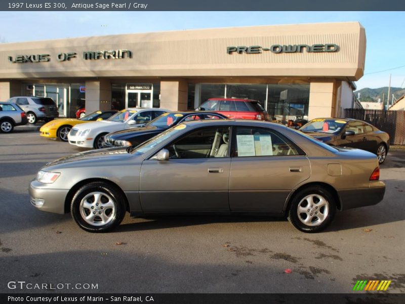 Antique Sage Pearl / Gray 1997 Lexus ES 300