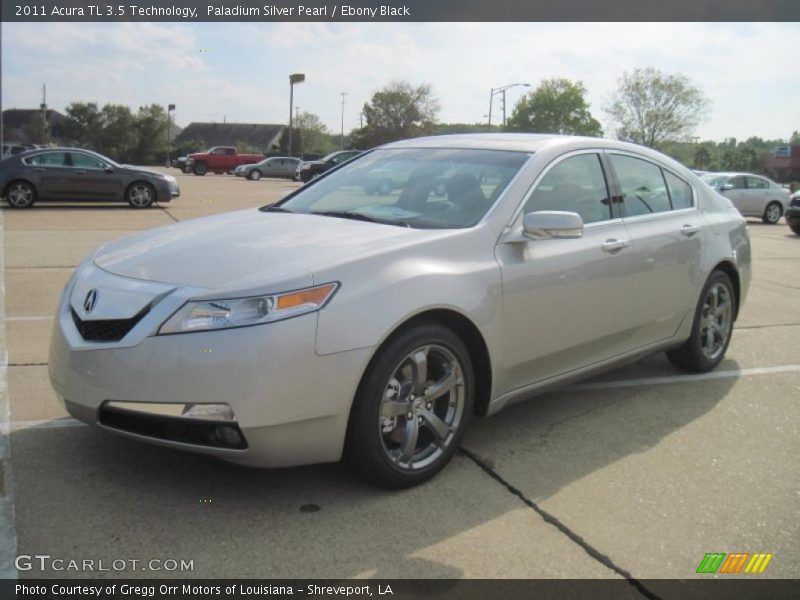Paladium Silver Pearl / Ebony Black 2011 Acura TL 3.5 Technology