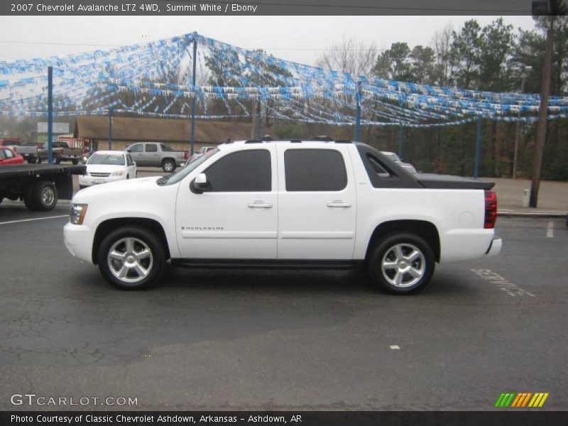 Summit White / Ebony 2007 Chevrolet Avalanche LTZ 4WD