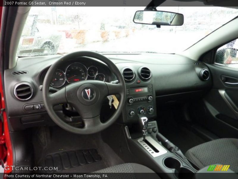 Crimson Red / Ebony 2007 Pontiac G6 Sedan