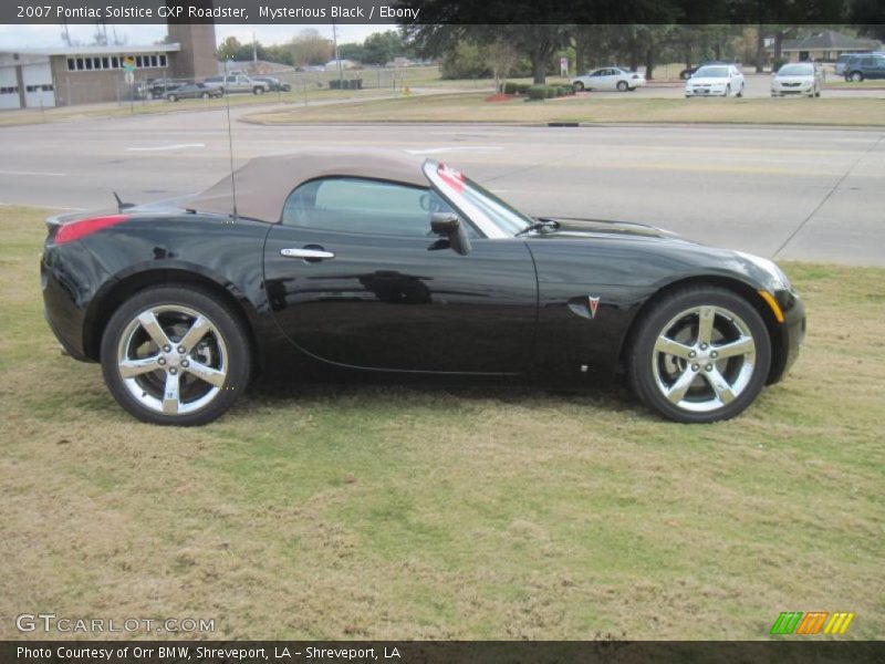 Mysterious Black / Ebony 2007 Pontiac Solstice GXP Roadster
