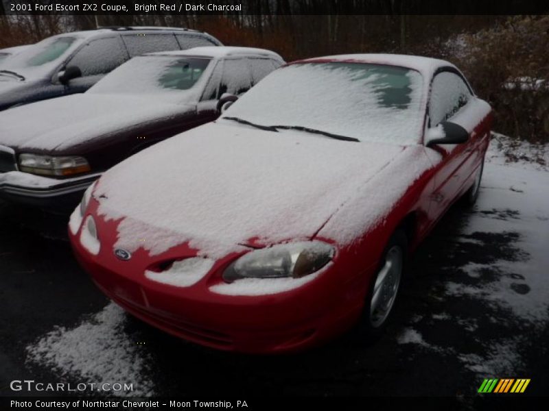 Bright Red / Dark Charcoal 2001 Ford Escort ZX2 Coupe