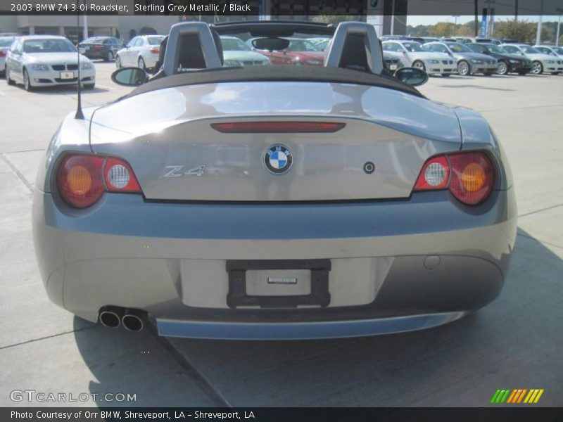 Sterling Grey Metallic / Black 2003 BMW Z4 3.0i Roadster